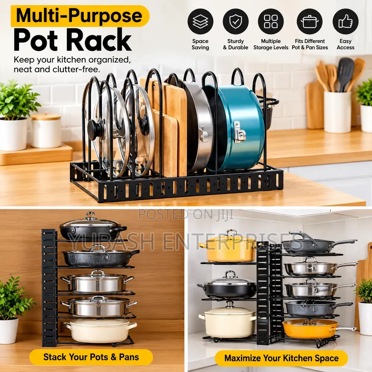 Multi Purpose Pot Rack