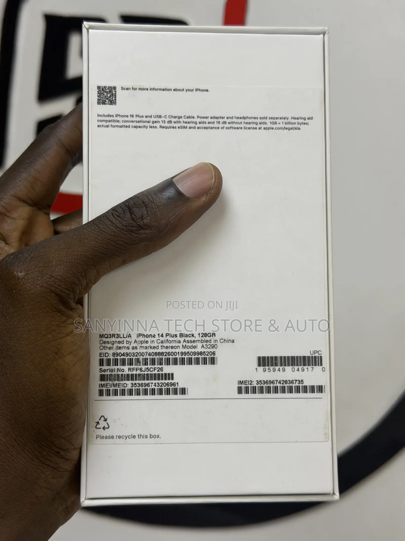 Apple iPhone 14 Plus 128 GB Black
