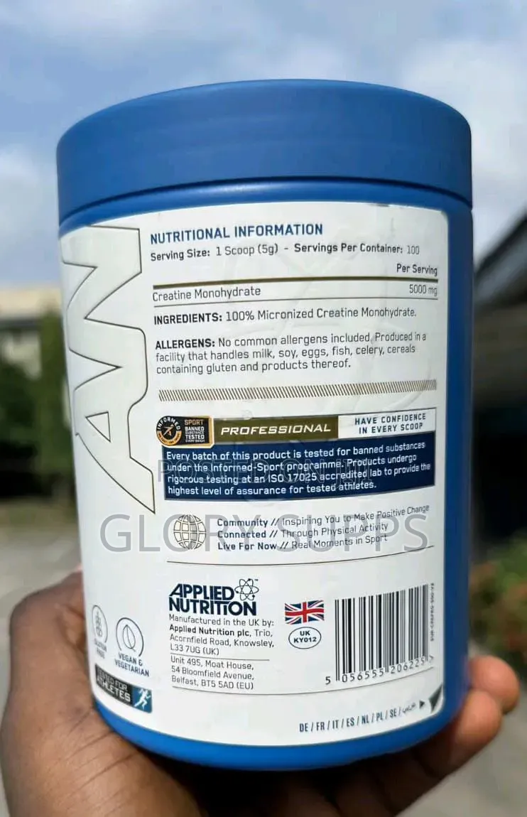 Applied Nutrition Creatine Monohydrate 5grams 100 Servings