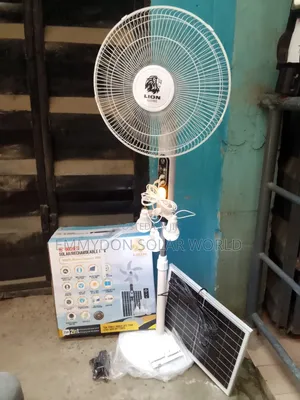 Lion  Solar Fan 16 Inches AC/Dc
