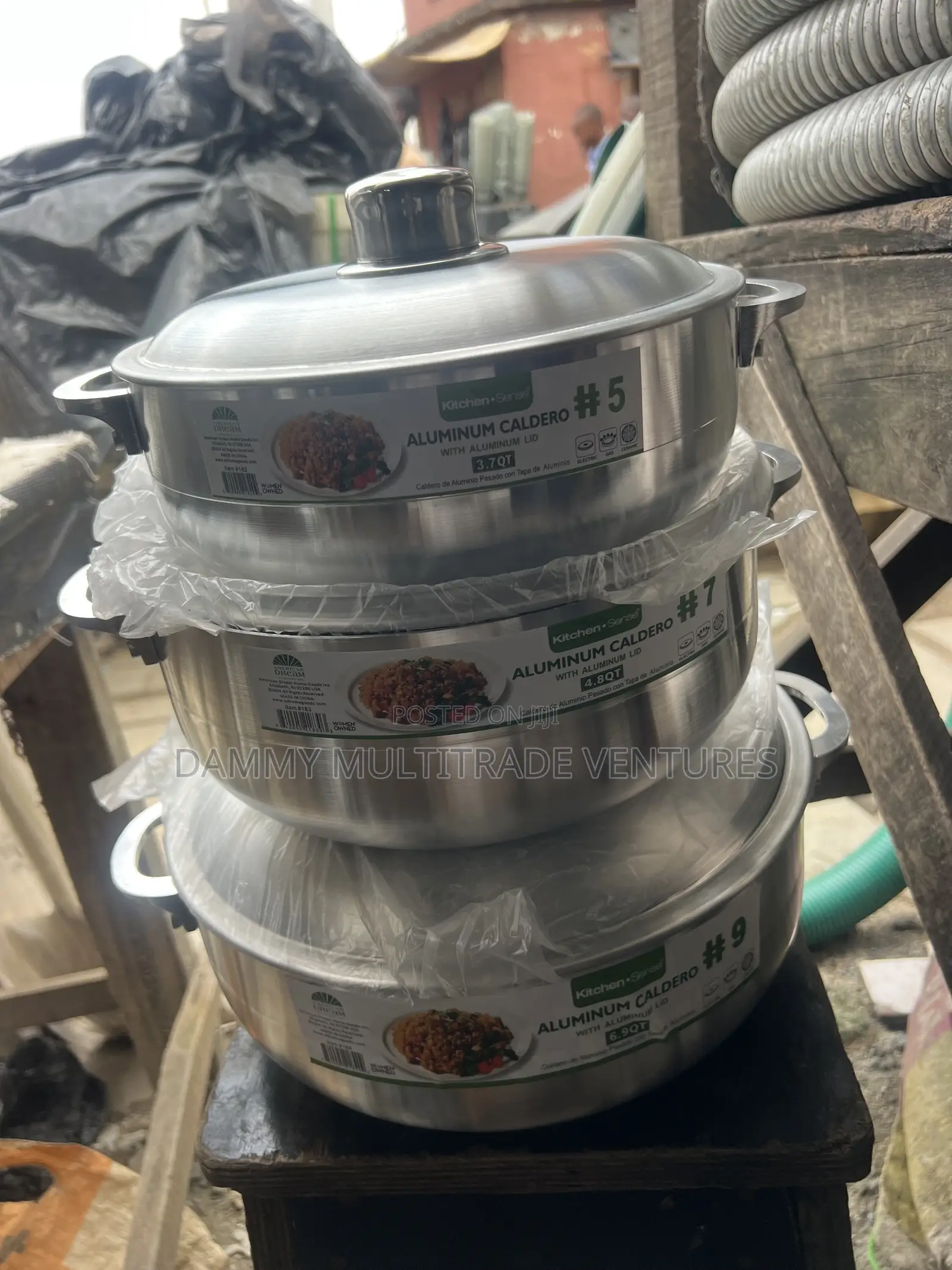 Kitchen Sense Heavy Gauge Polished Aluminum Caldero