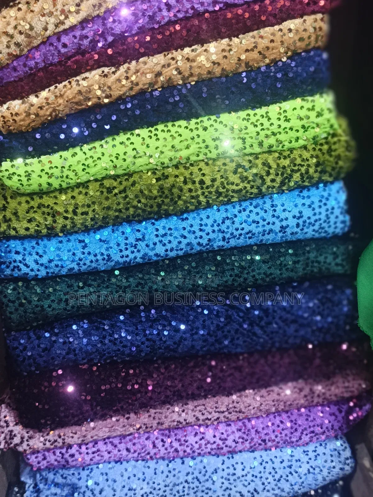 Velvet Sequence Per Yard