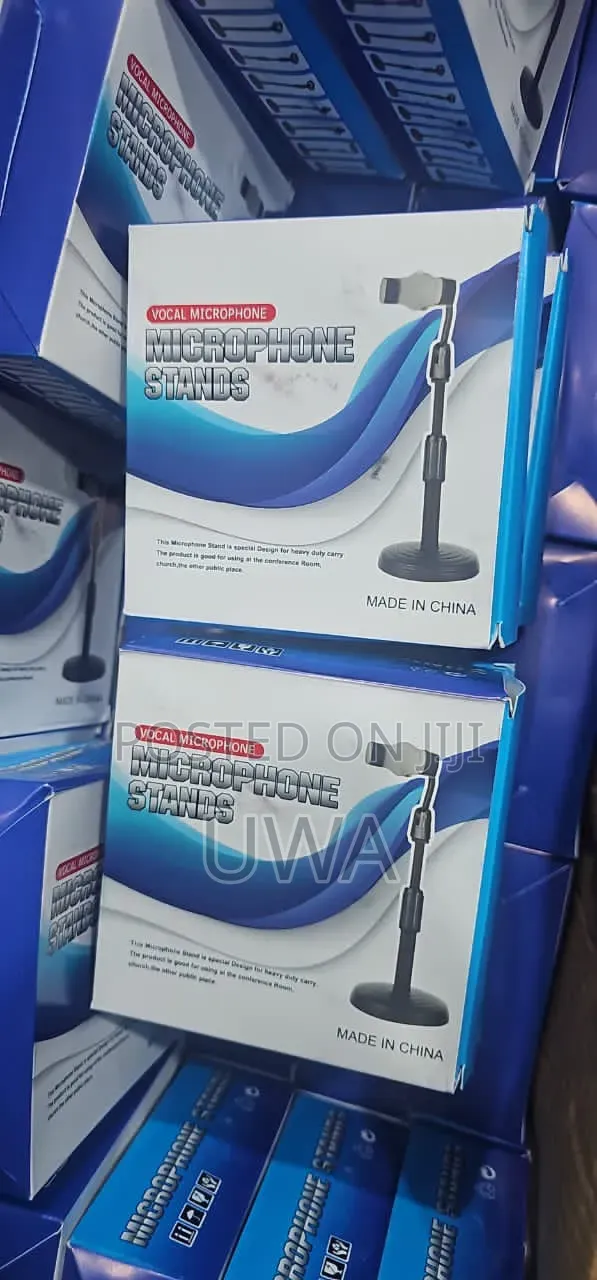 Adjustable Desktop Vocal Micro Phone Stand With Weighted Base