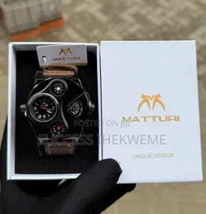 *Matturi Leather* _High Quality Watch_ _Comes With Branded Bag