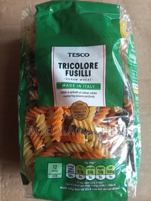 Pasta in Varieties Shapes