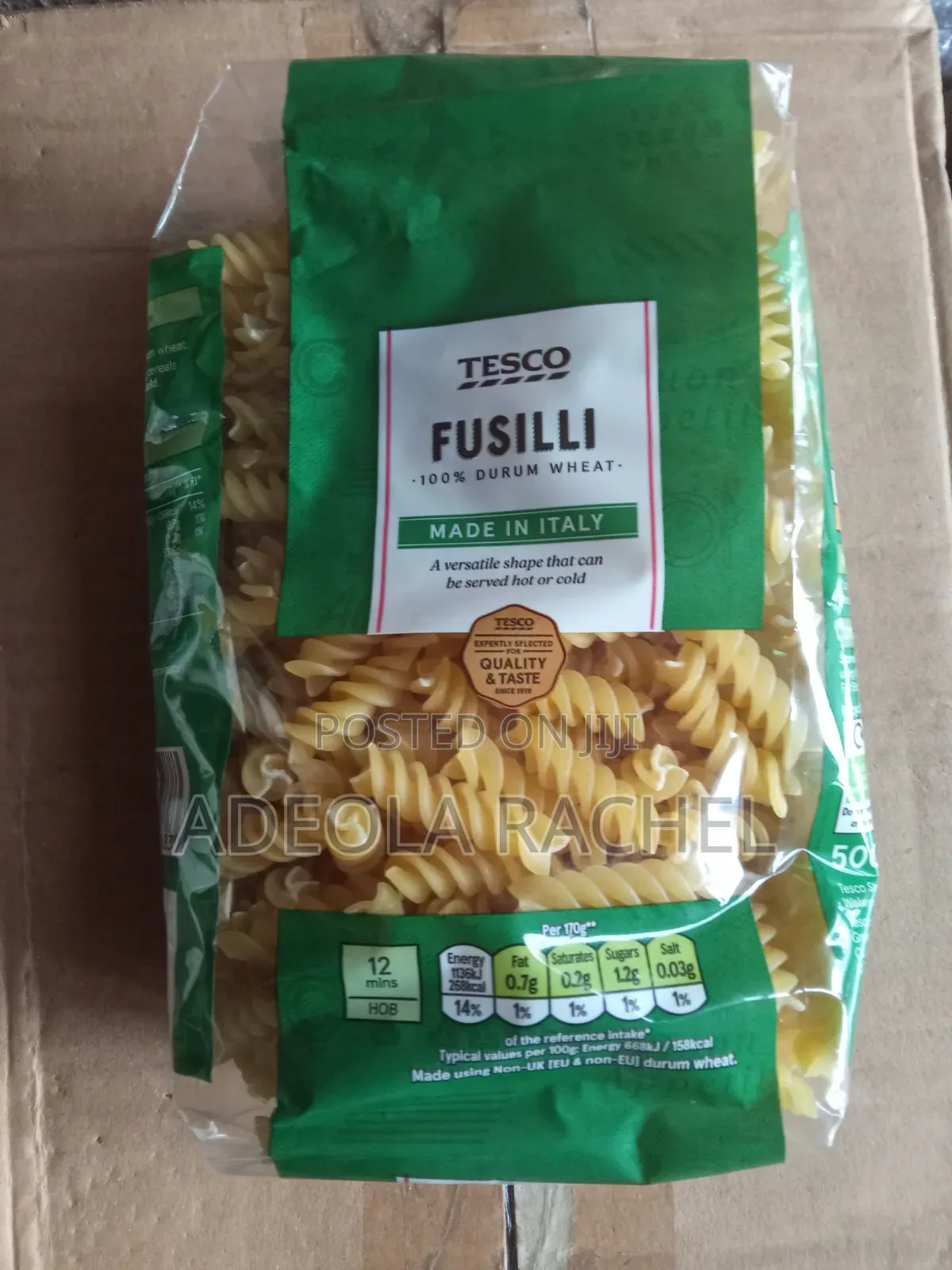 Pasta in Varieties Shapes
