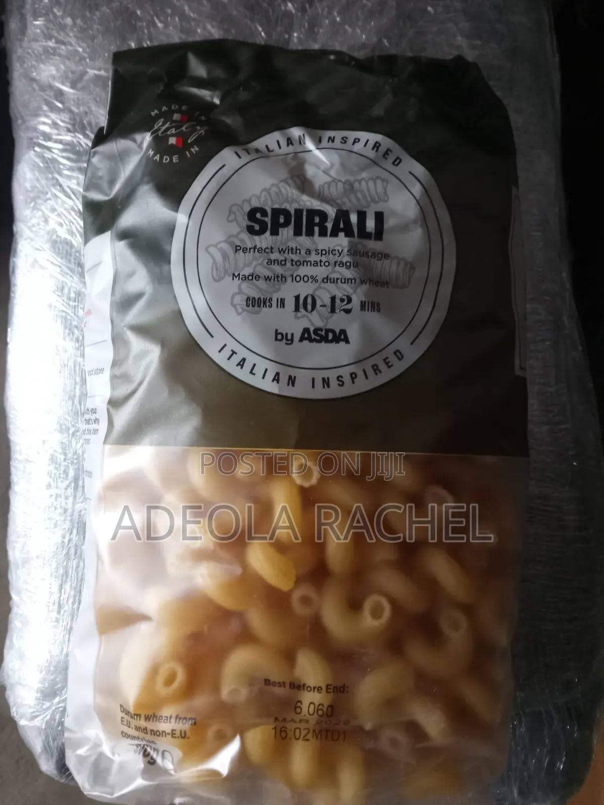 Pasta in Varieties Shapes