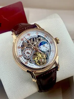 Patek Philippe Skeleton Rose Gold Bezel