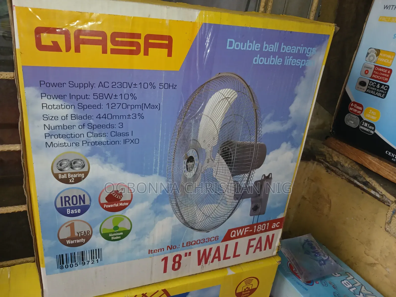 Qasa Wall Fan