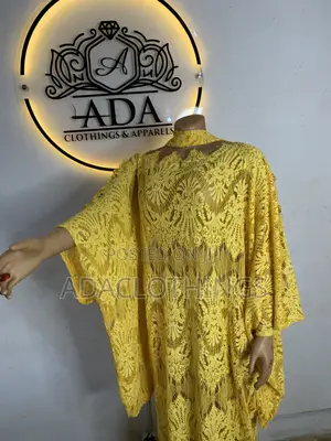 Elegant Beautiful Yellow Lace