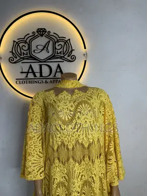 Elegant Beautiful Yellow Lace