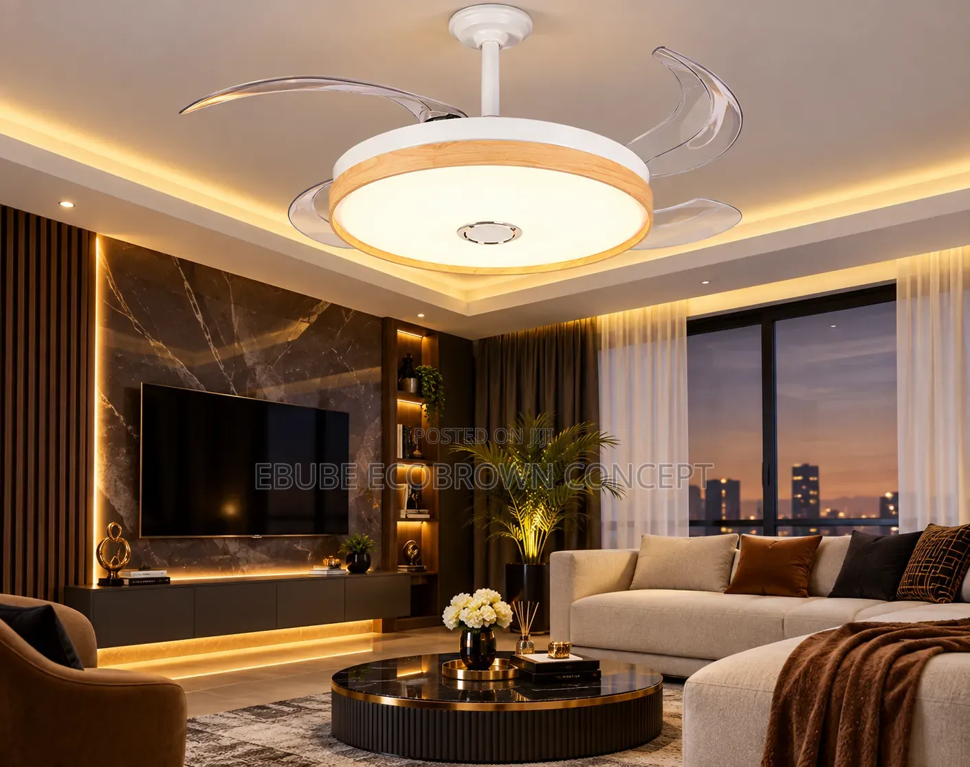 Latest Design Modern Technology LED Chandelier Fan Light. New Arrivals