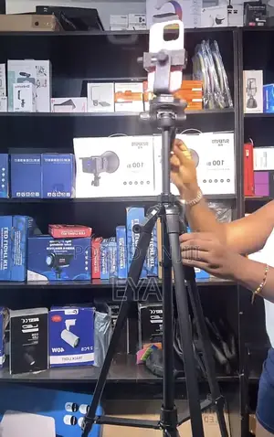 6ft Camera,shooting Tripod Stand Black Colour