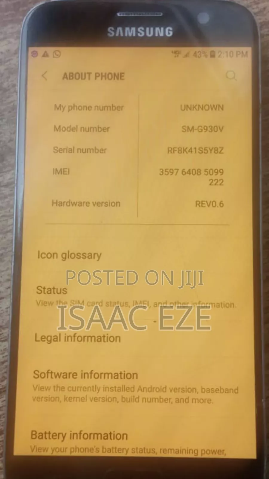 Samsung Galaxy S7 32 GB Black