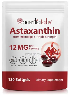 Astaxanthin 12mg Anti-Oxidant, Anti-Aging, Kidney Health