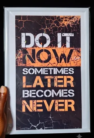 Do It Now" Motivational Hustle 8x12 PVC Wall Art