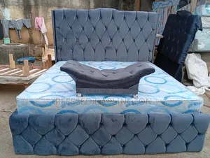 Complete Set of 6/6 Bed Frame With Super Strong Orthopaedic Mattress
