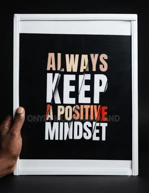 Always Keep a Positive Mindset" - Inspirational 8x10 PVC Wall Art