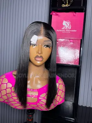 14” SDD Bone Straight With 2by4 Closure Wig