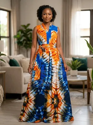 Crystal-Embellished Vibrant Dress