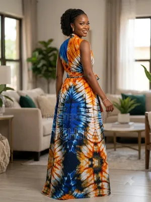 Crystal-Embellished Vibrant Dress