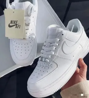 Classic All-White Air Force 1 Low Sneakers