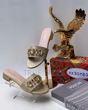 Ladies Block Heel Slippers #FLAT