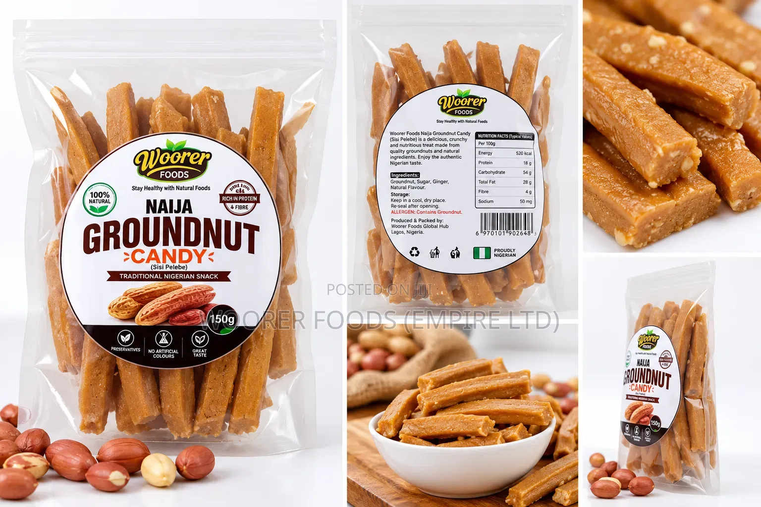 Groundnut Candy 150g(Sisi Pelebe