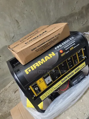 This Is Firman 4.5kva Black Petrol Gen Model Fpg4800e2 100%copper Coil