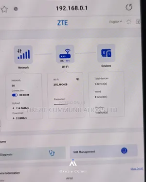 Zte U50, 5g Universal Pocket Wifi