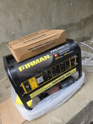 High Quality Firman Black Petrol Generator 4.5kva 100%copper Coil