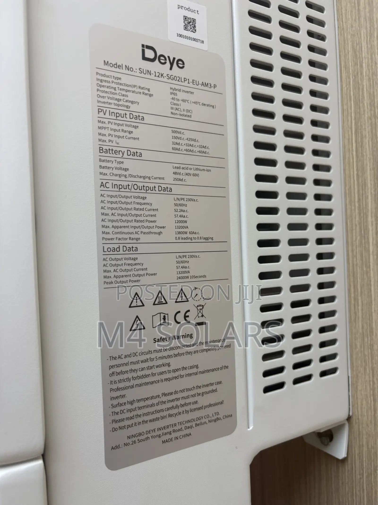 Deye 12kva Hybrid Inverter