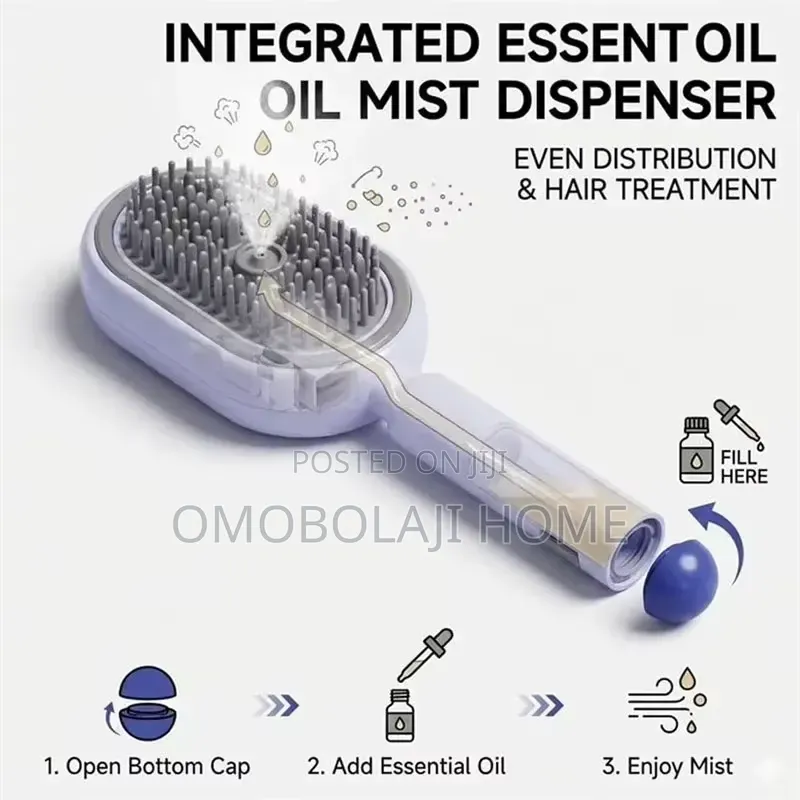Rechargeable Spray Air Cushion Massage Brush With Nano Mist