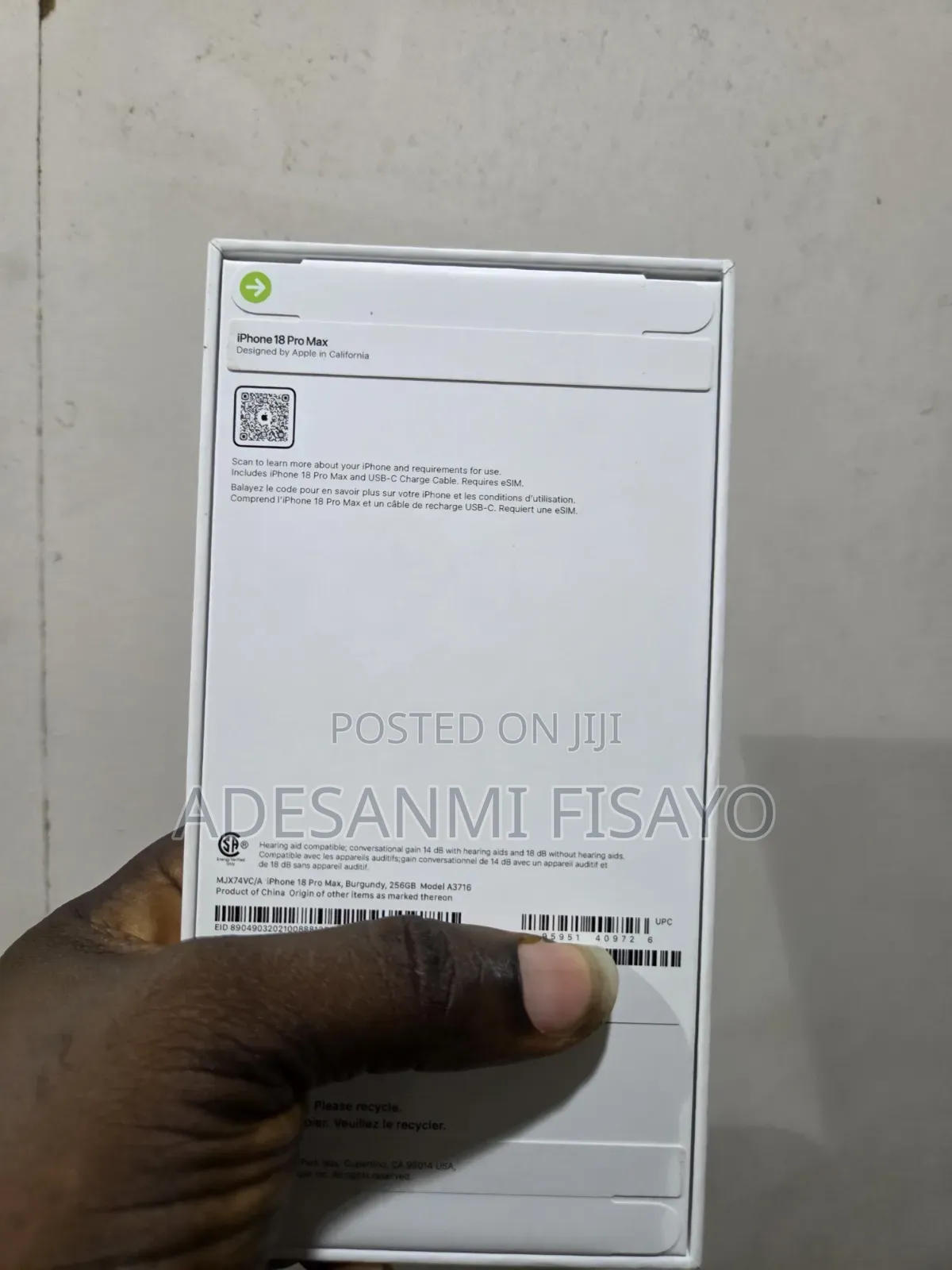 New Apple iPhone 18 Pro Max 256 GB