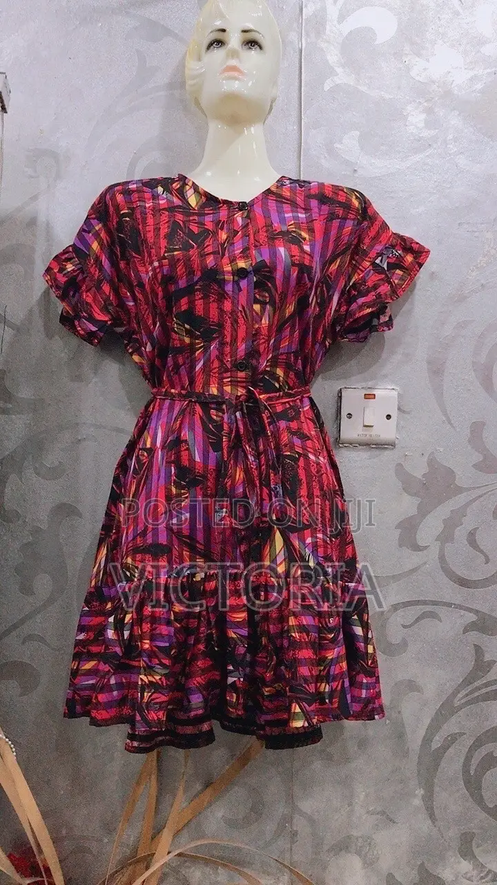 Knee Pleat Button Down Dress