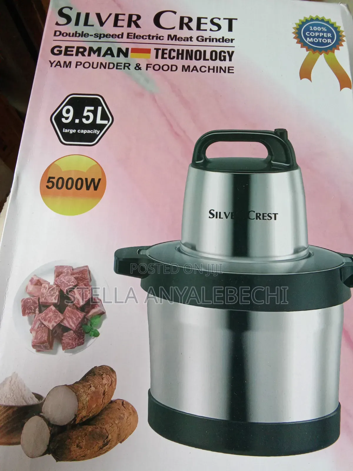 Electric Yampounder/ Multipurpose Food Machine (9.5L)
