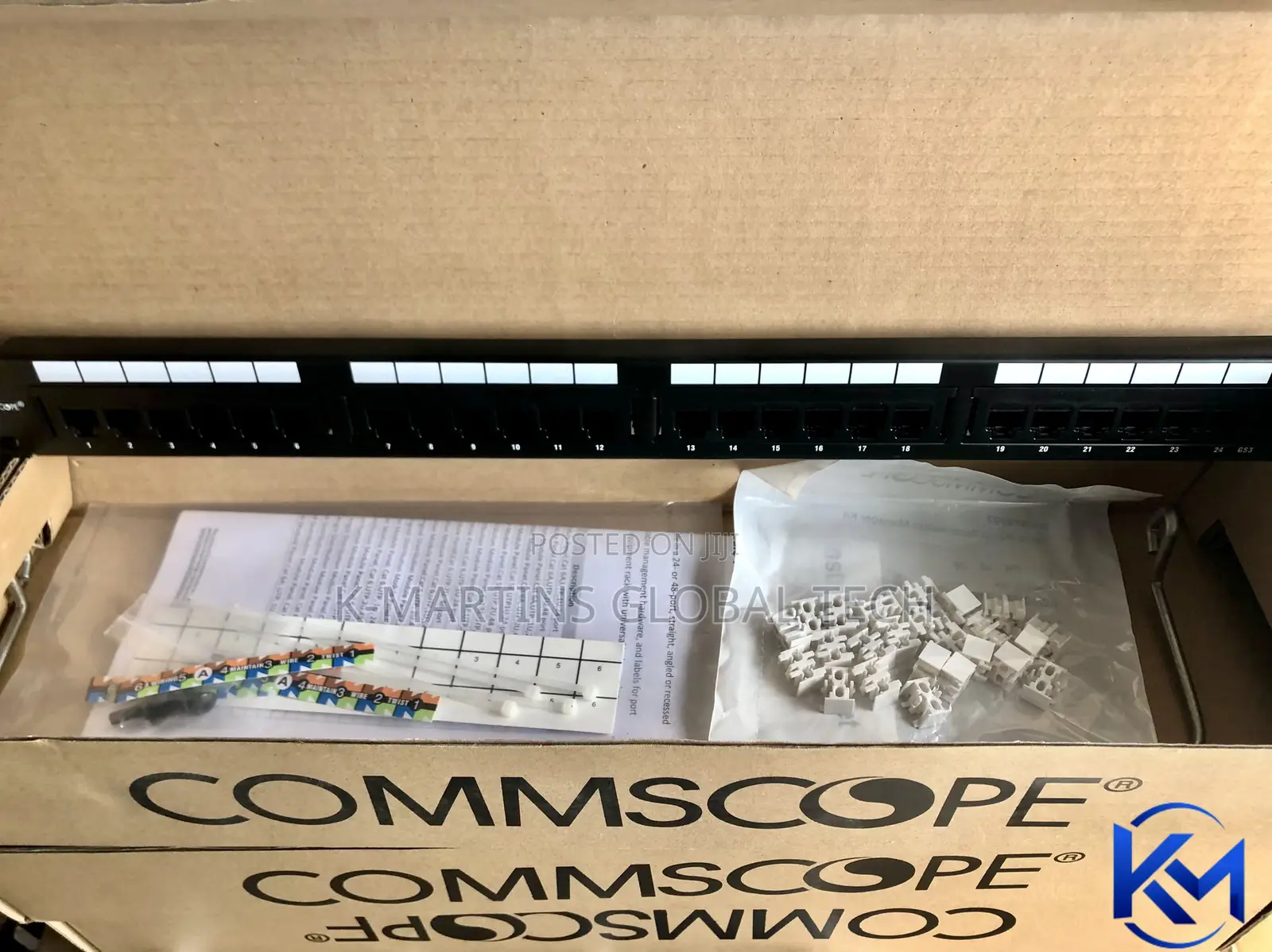 CommScope Cat6 24 /48 Port Patch Panel RJ45 Network Rack Panel.