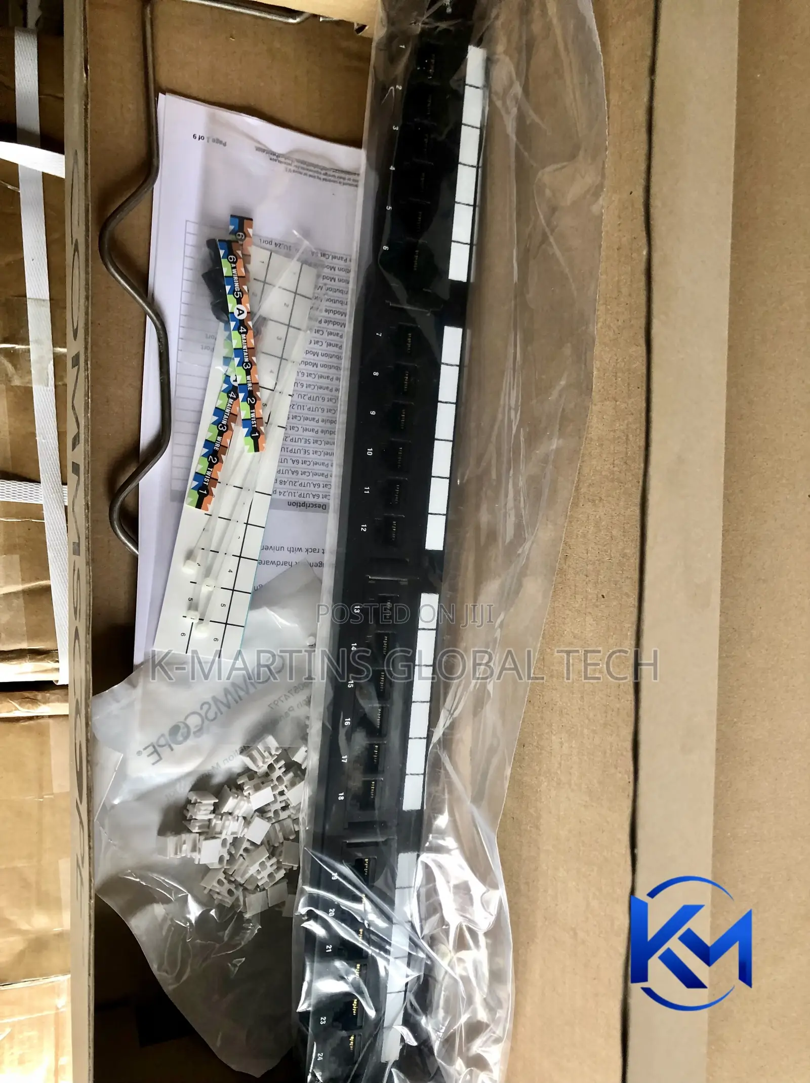 CommScope Cat6 24 /48 Port Patch Panel RJ45 Network Rack Panel.