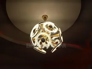 Led Globe Corona Chandelier Light