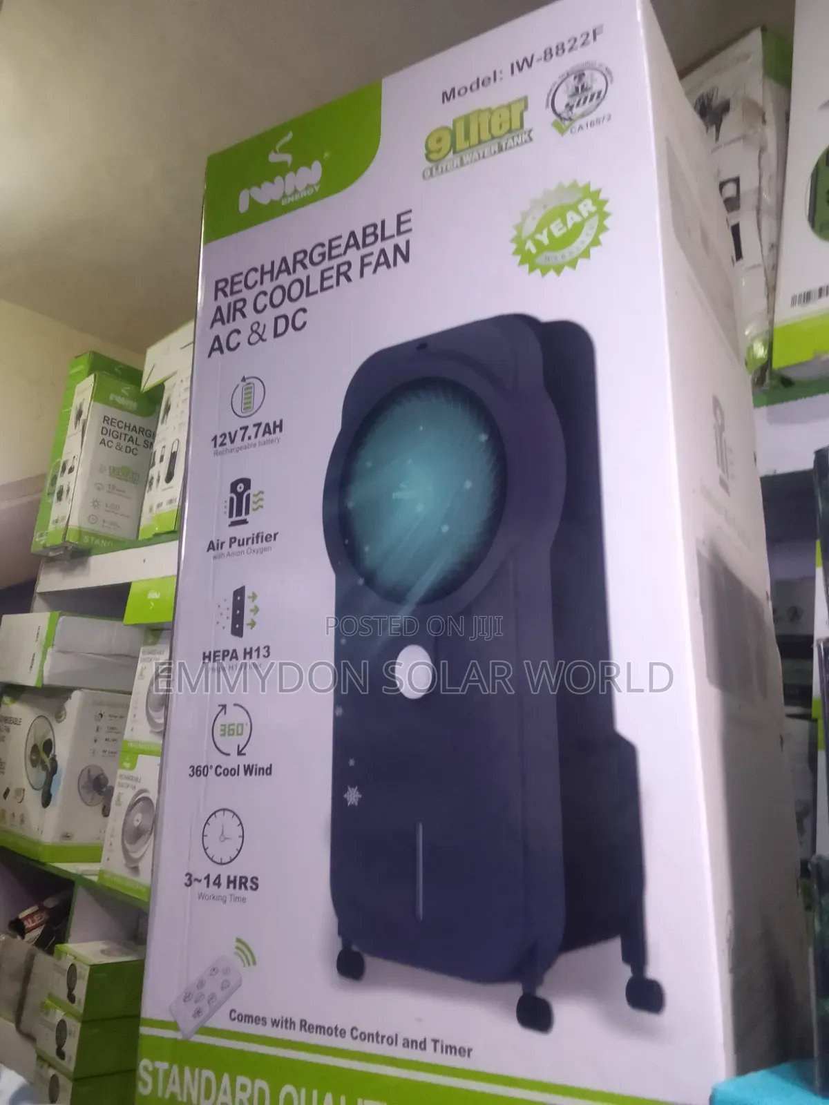 Rechargeable Air Cooler Fan AC/Dc