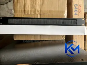 1U 19 Inch Rack Brush Panel Cable Management Server Cabinet