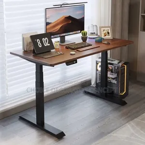 Home/Office Electrical Adjustment Desk Brown Top