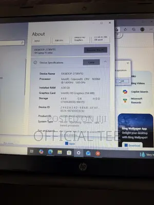 Laptop HP 4GB Intel Celeron HDD 500GB