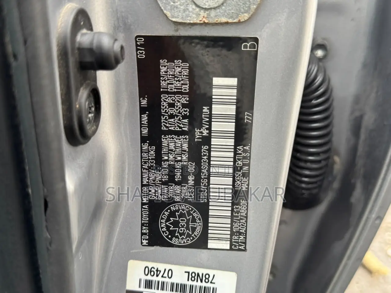 Toyota Sequoia 2010 Silver