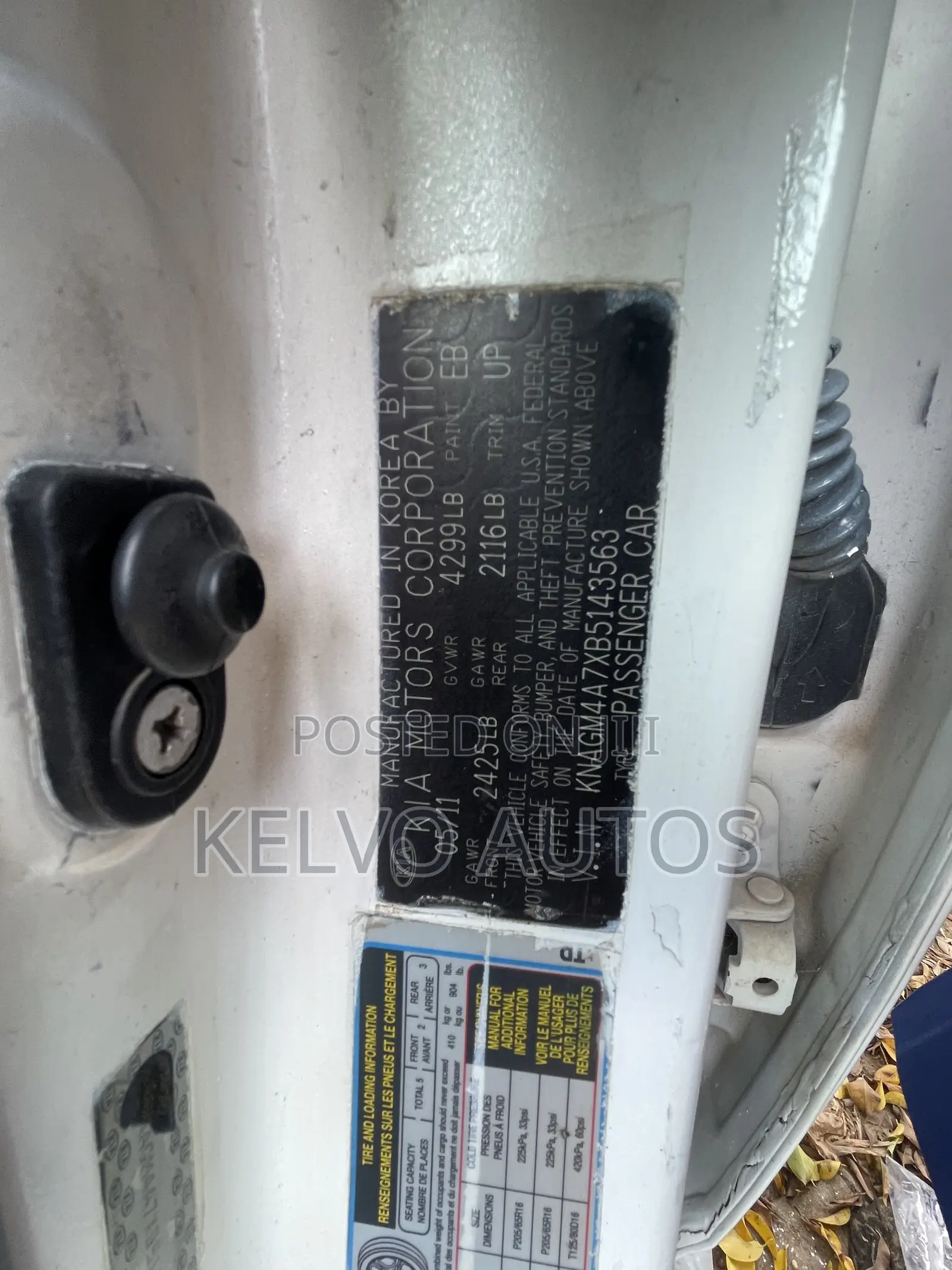 Kia Optima 2011 White