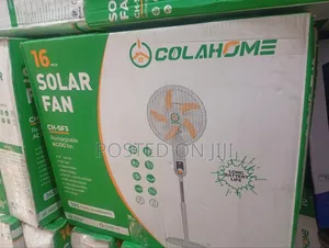 ColaHome 16" Solar Rechargeable Standing Fan