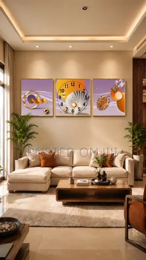 3in1 Panoramic Design Wall Clock. FREE DELIVERY