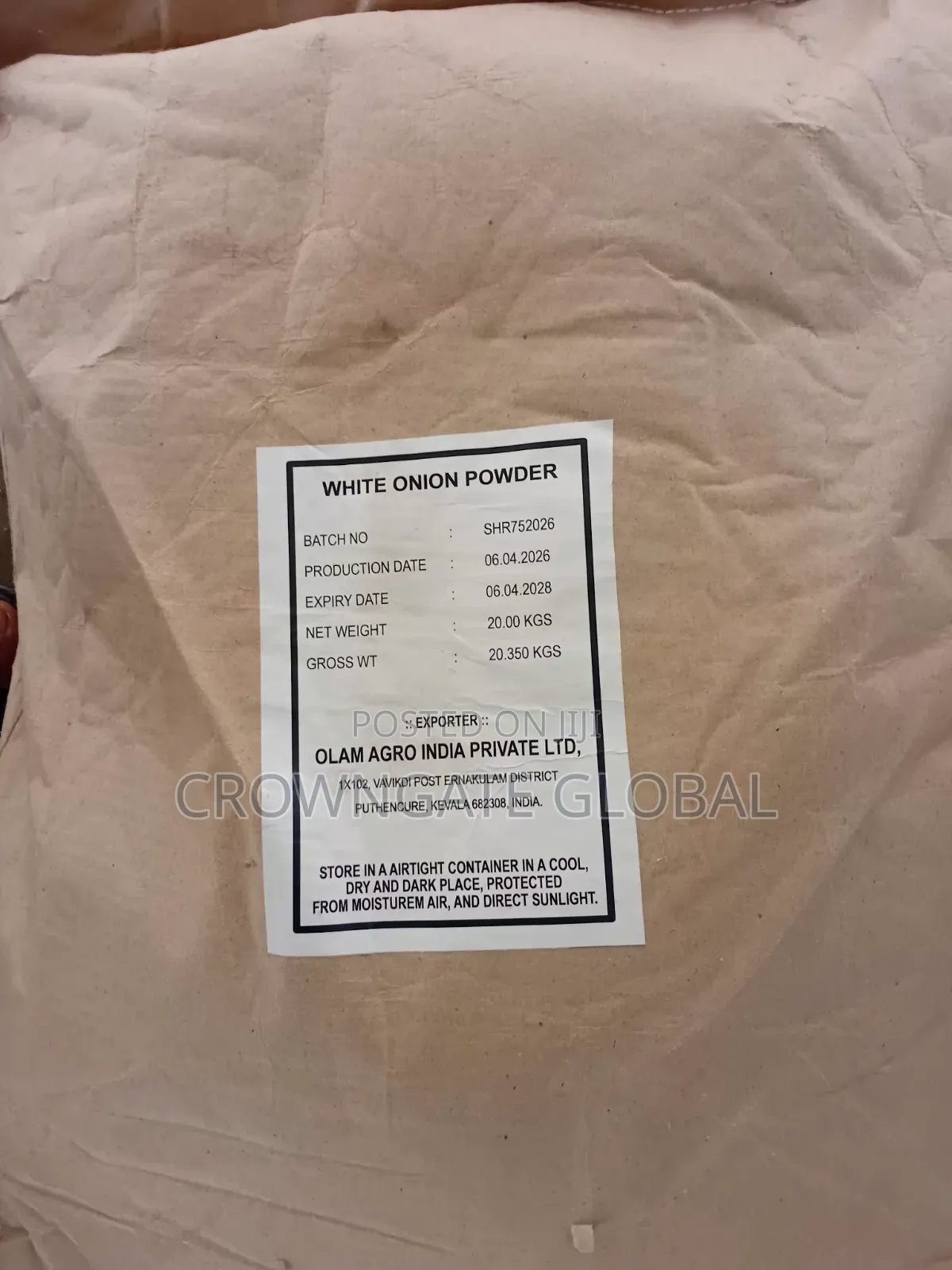 Imported White Onion Powder