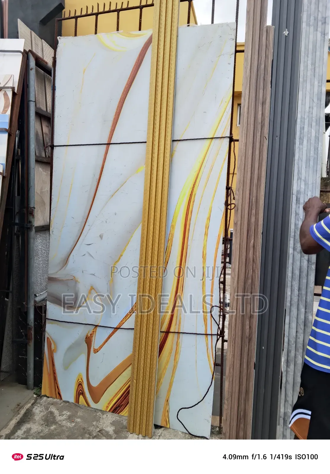 UV Marble Sheet (Carara Gold )
