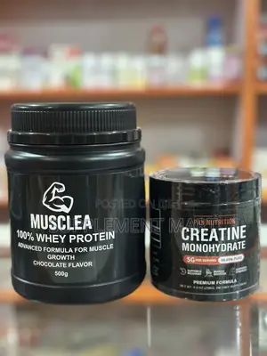 Whey Protein + Creatine Powder (Free Delivery Within Lagos)